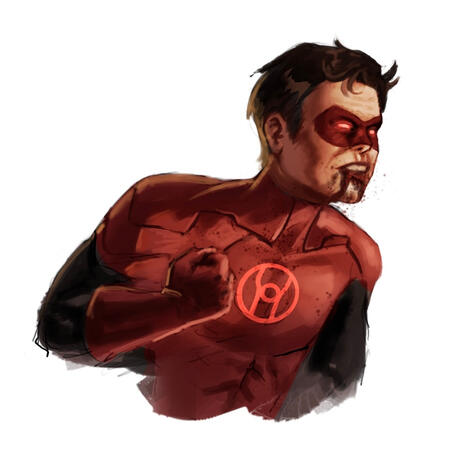 Red Lantern Hal Jordan